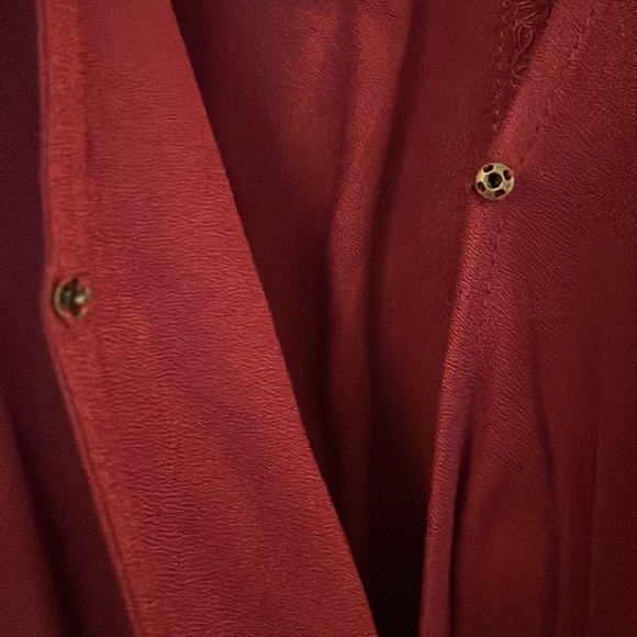 Burgundy long sleeve romper (worn once) - Picture 3 of 3